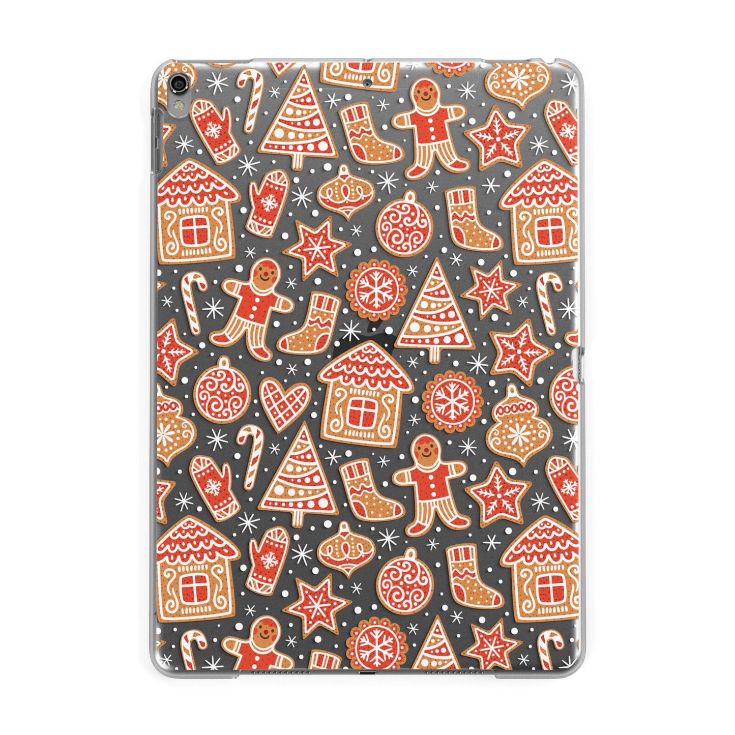 Christmas Gingerbread Apple iPad Grey Case