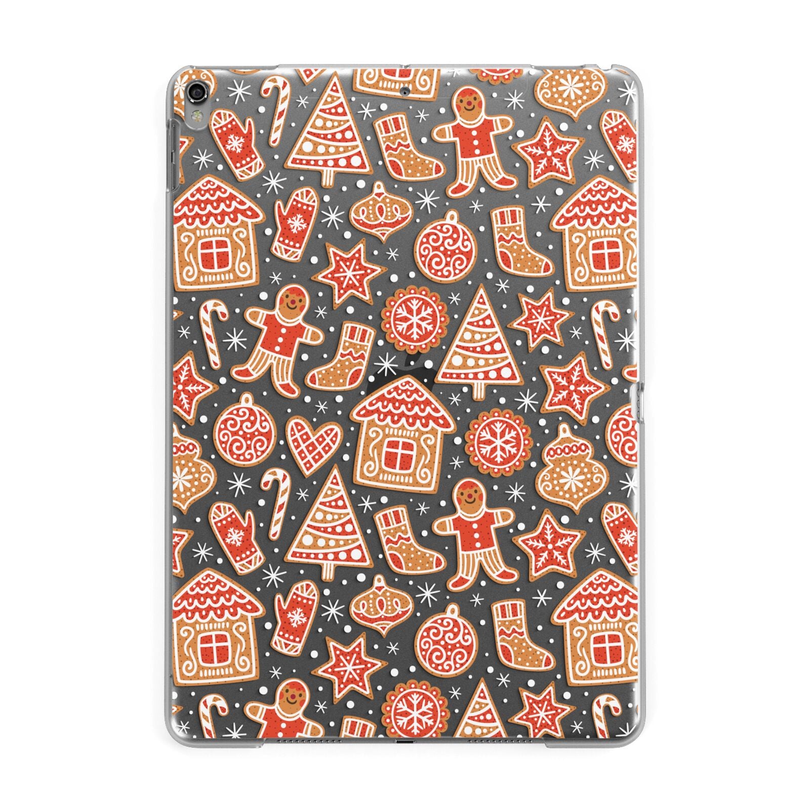Christmas Gingerbread Apple iPad Grey Case