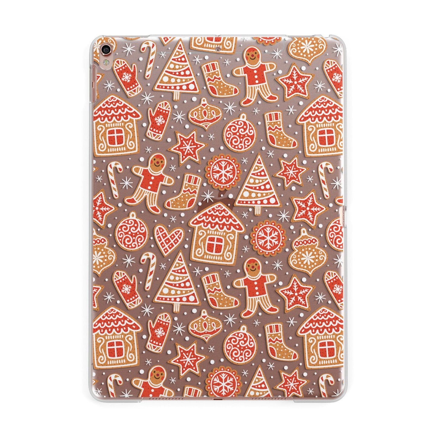 Christmas Gingerbread Apple iPad Rose Gold Case