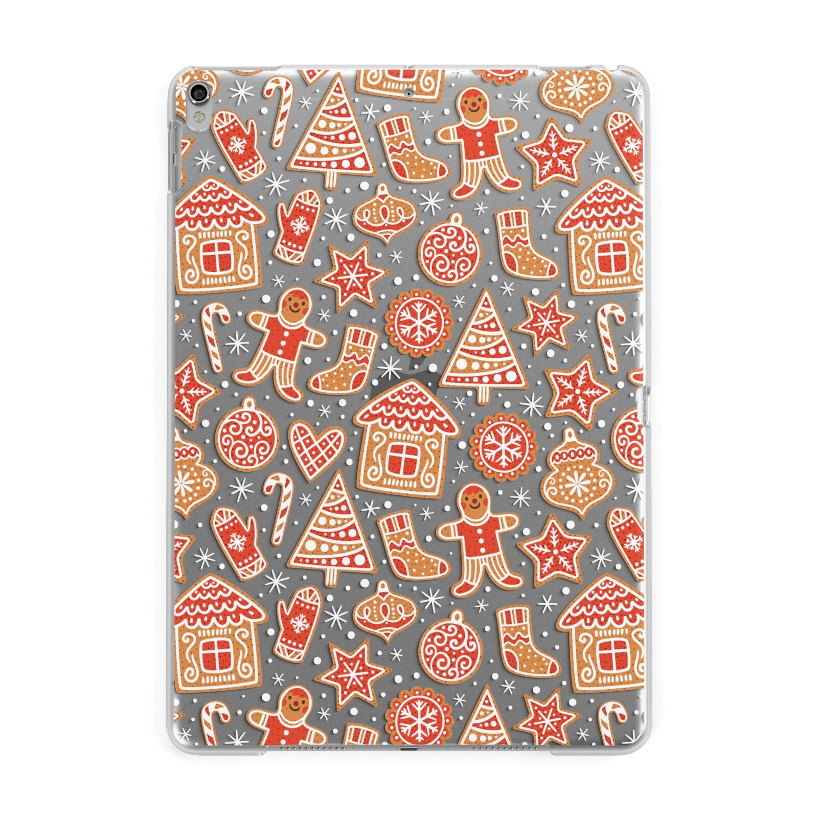Christmas Gingerbread Apple iPad Silver Case