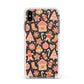 Christmas Gingerbread Apple iPhone Xs Max Impact Case White Edge on Black Phone