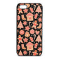 Christmas Gingerbread Black Saffiano Leather iPhone 5 Case