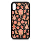 Christmas Gingerbread Black Saffiano Leather iPhone Xr Case