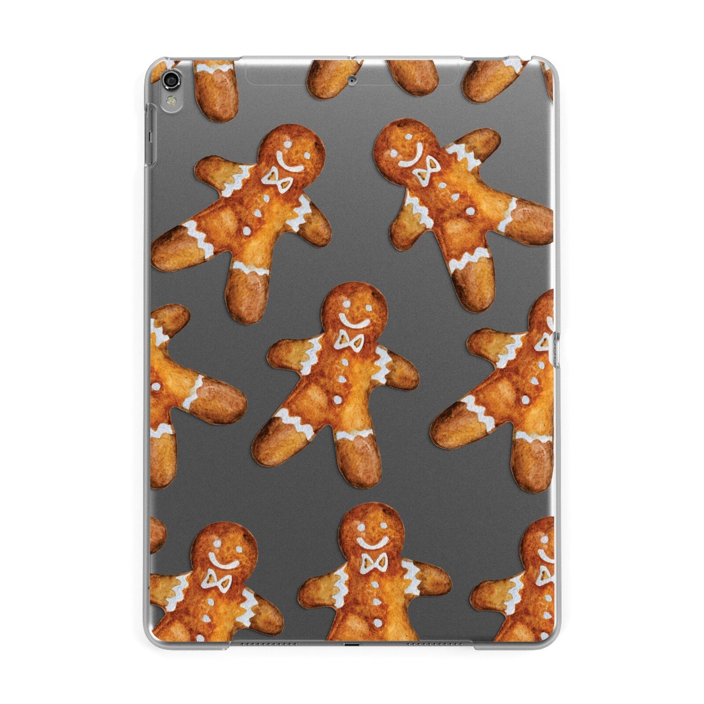 Christmas Gingerbread Man Apple iPad Grey Case