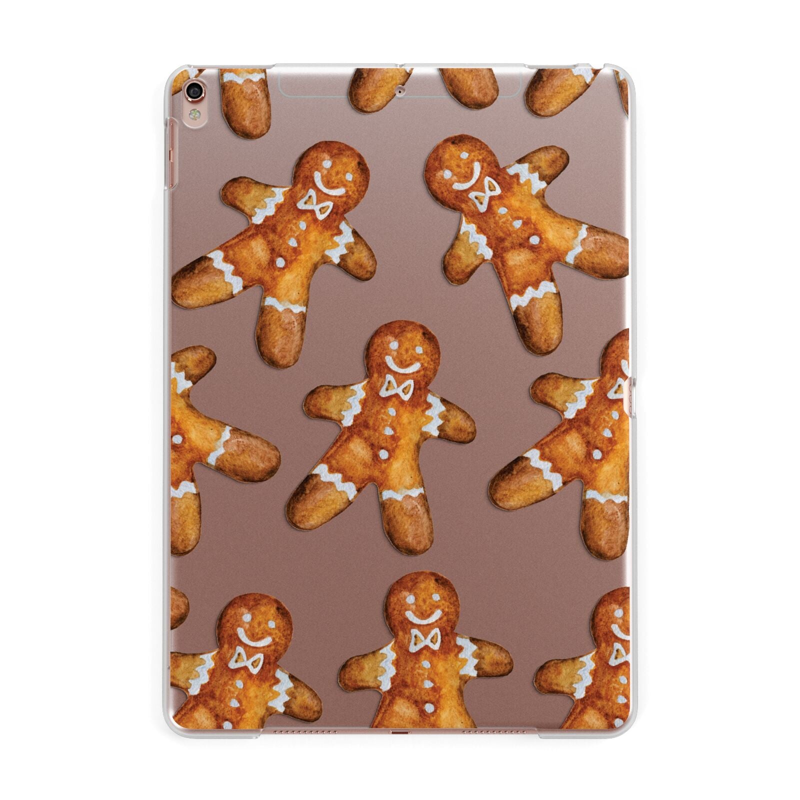 Christmas Gingerbread Man Apple iPad Rose Gold Case