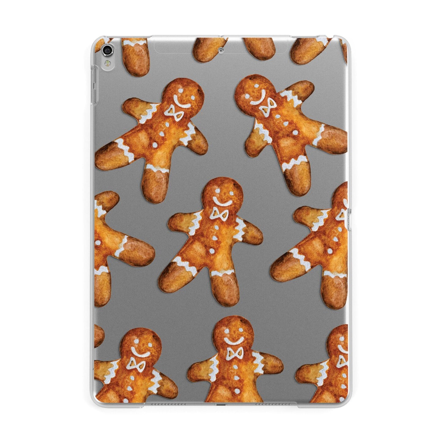 Christmas Gingerbread Man Apple iPad Silver Case