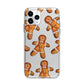 Christmas Gingerbread Man Apple iPhone 11 Pro in Silver with Bumper Case