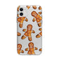 Christmas Gingerbread Man Apple iPhone 11 in White with Bumper Case