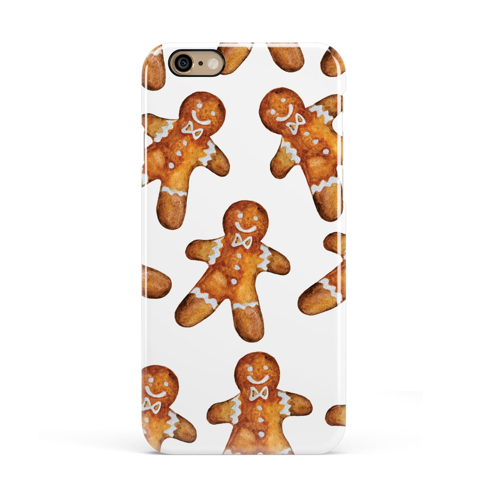 Christmas Gingerbread Man Apple iPhone 6 3D Snap Case
