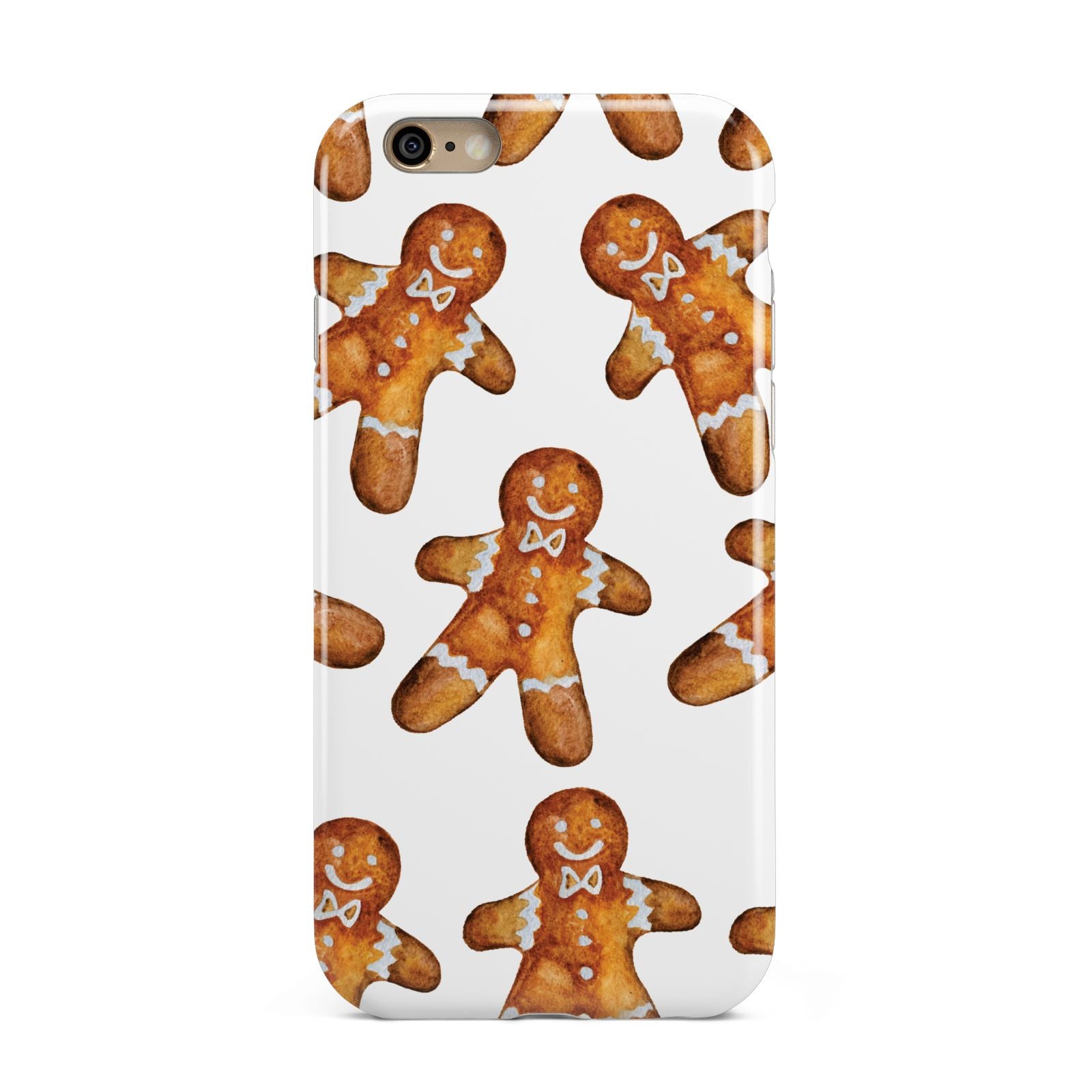 Christmas Gingerbread Man Apple iPhone 6 3D Tough Case