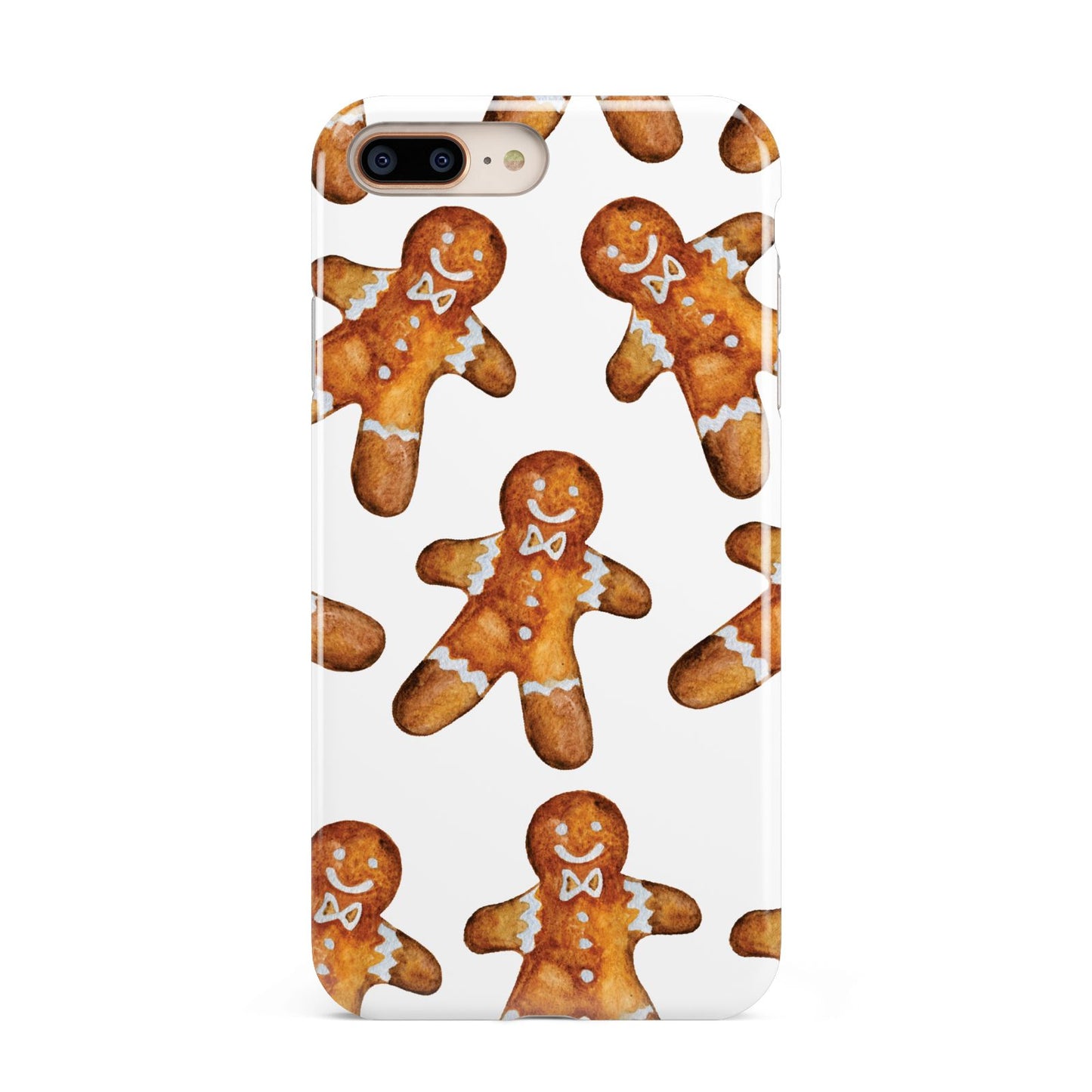 Christmas Gingerbread Man Apple iPhone 7 8 Plus 3D Tough Case