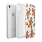 Christmas Gingerbread Man Apple iPhone XR White 3D Tough Case Expanded view