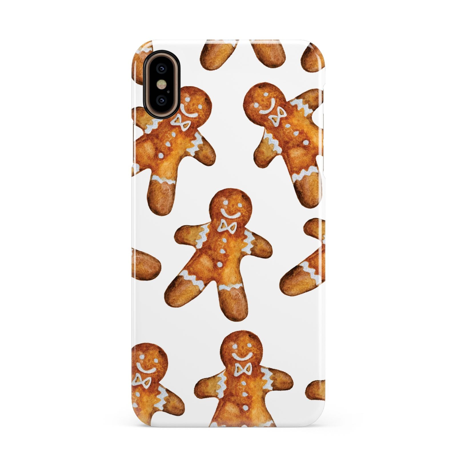 Christmas Gingerbread Man Apple iPhone Xs Max 3D Snap Case