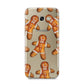 Christmas Gingerbread Man Samsung Galaxy A5 2017 Case on gold phone