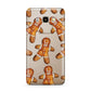 Christmas Gingerbread Man Samsung Galaxy J7 2016 Case on gold phone