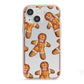 Christmas Gingerbread Man iPhone 13 Mini TPU Impact Case with Pink Edges