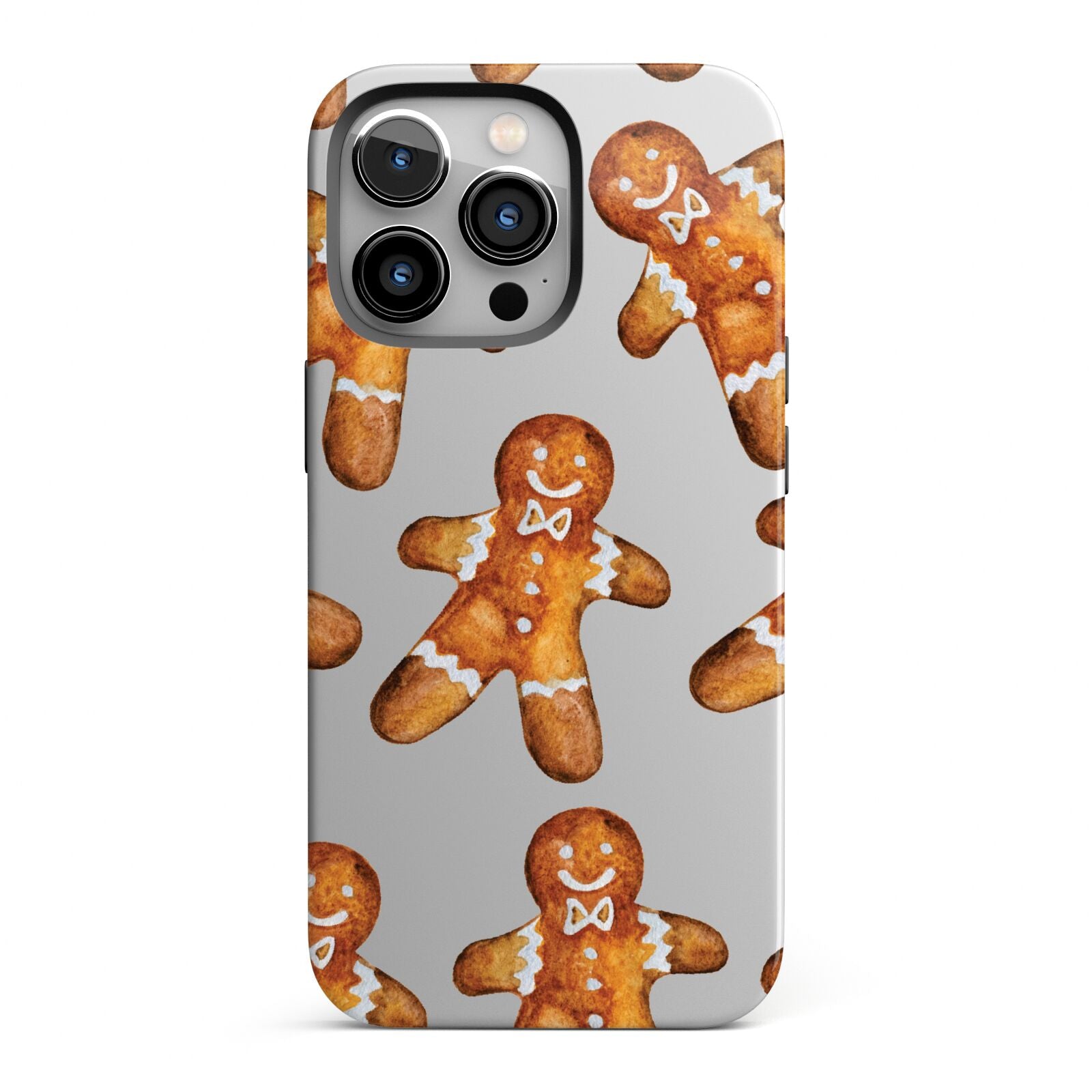 Christmas Gingerbread Man iPhone 13 Pro Full Wrap 3D Tough Case