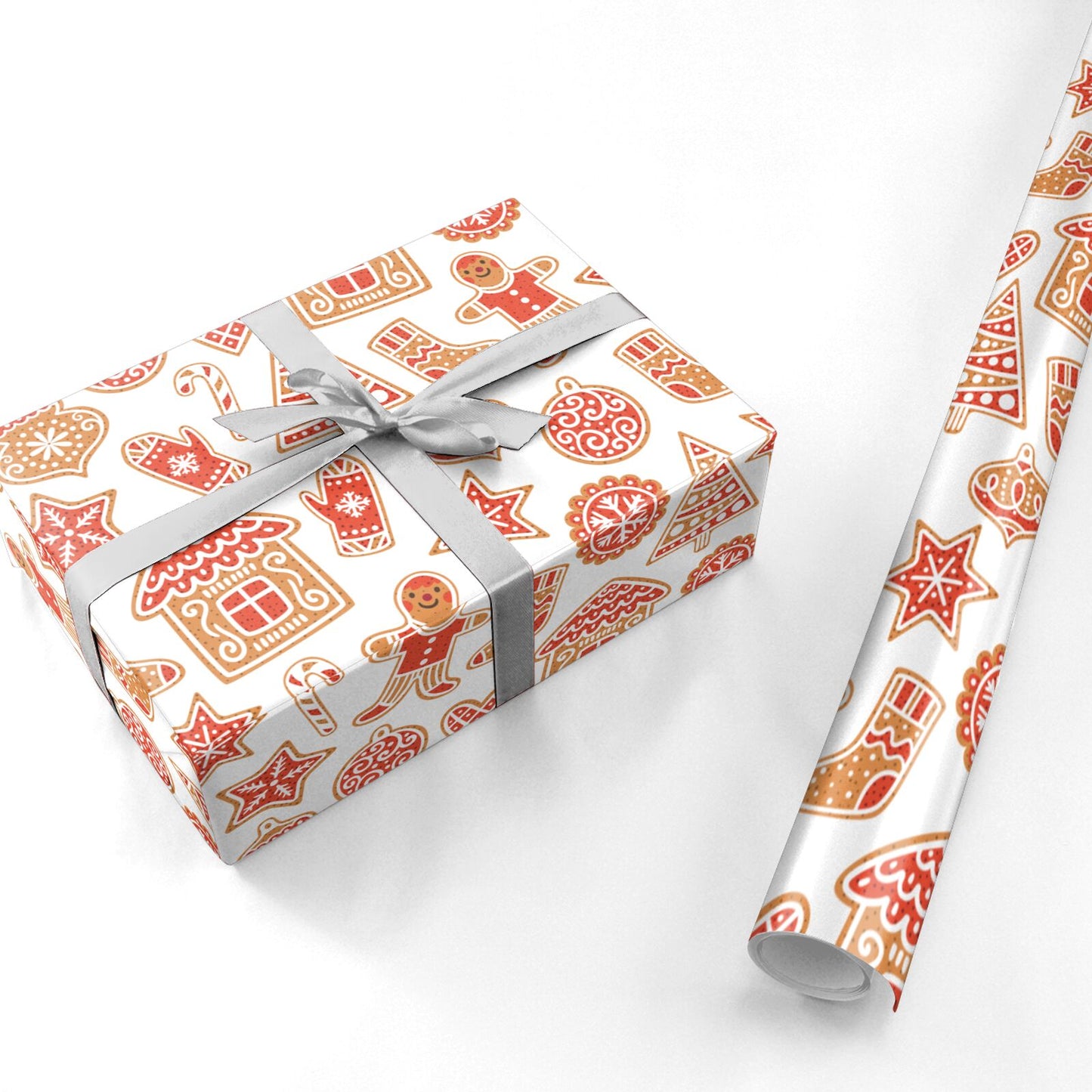 Christmas Gingerbread Personalised Wrapping Paper