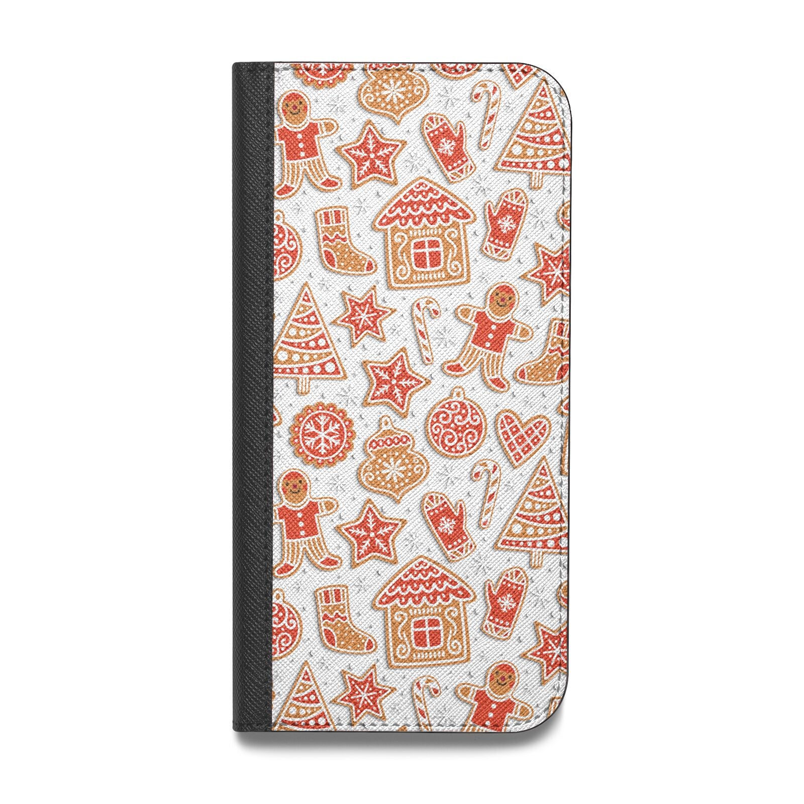 Christmas Gingerbread Vegan Leather Flip Samsung Case