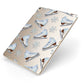 Christmas Ice Skates Apple iPad Case on Gold iPad Side View