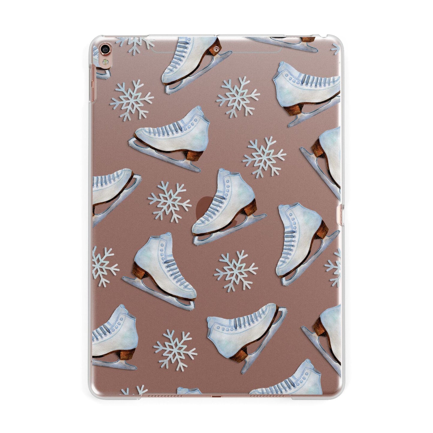 Christmas Ice Skates Apple iPad Rose Gold Case