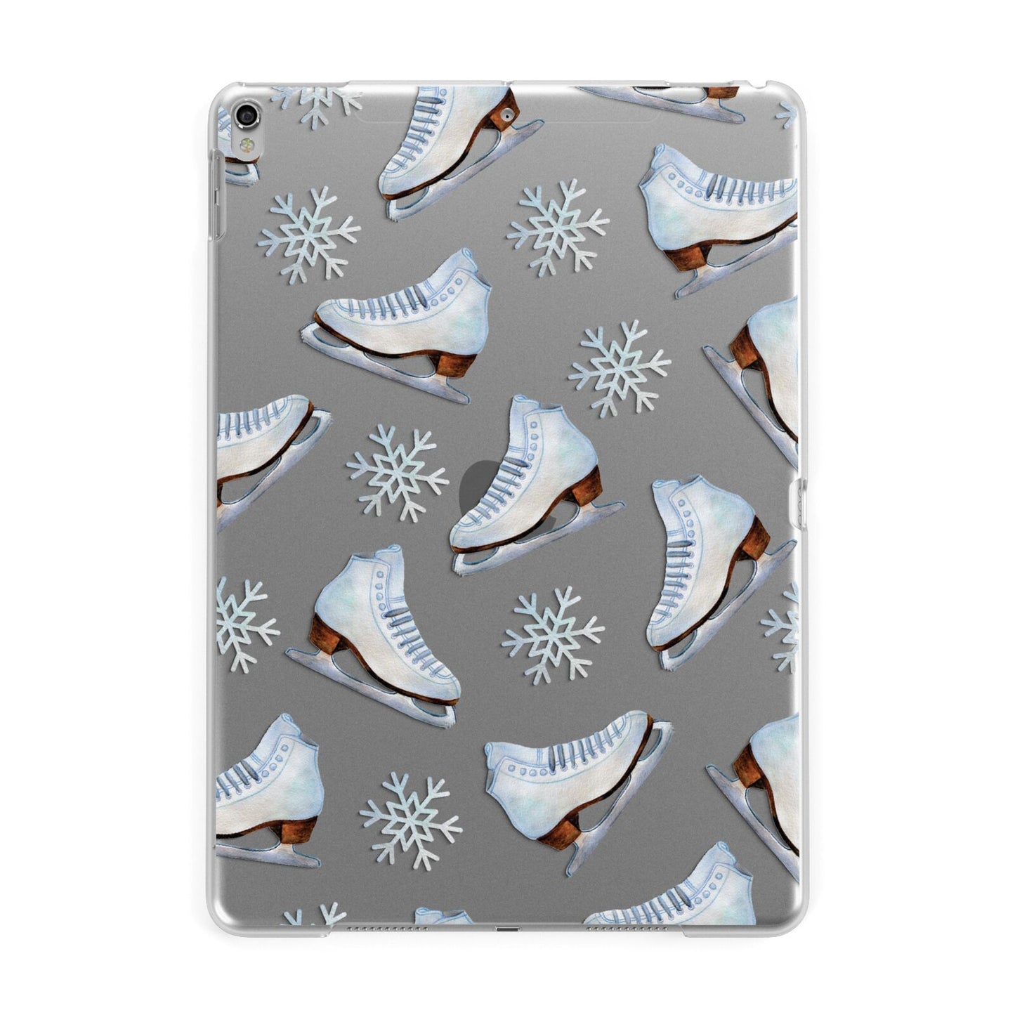 Christmas Ice Skates Apple iPad Silver Case