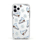 Christmas Ice Skates Apple iPhone 11 Pro in Silver with White Impact Case