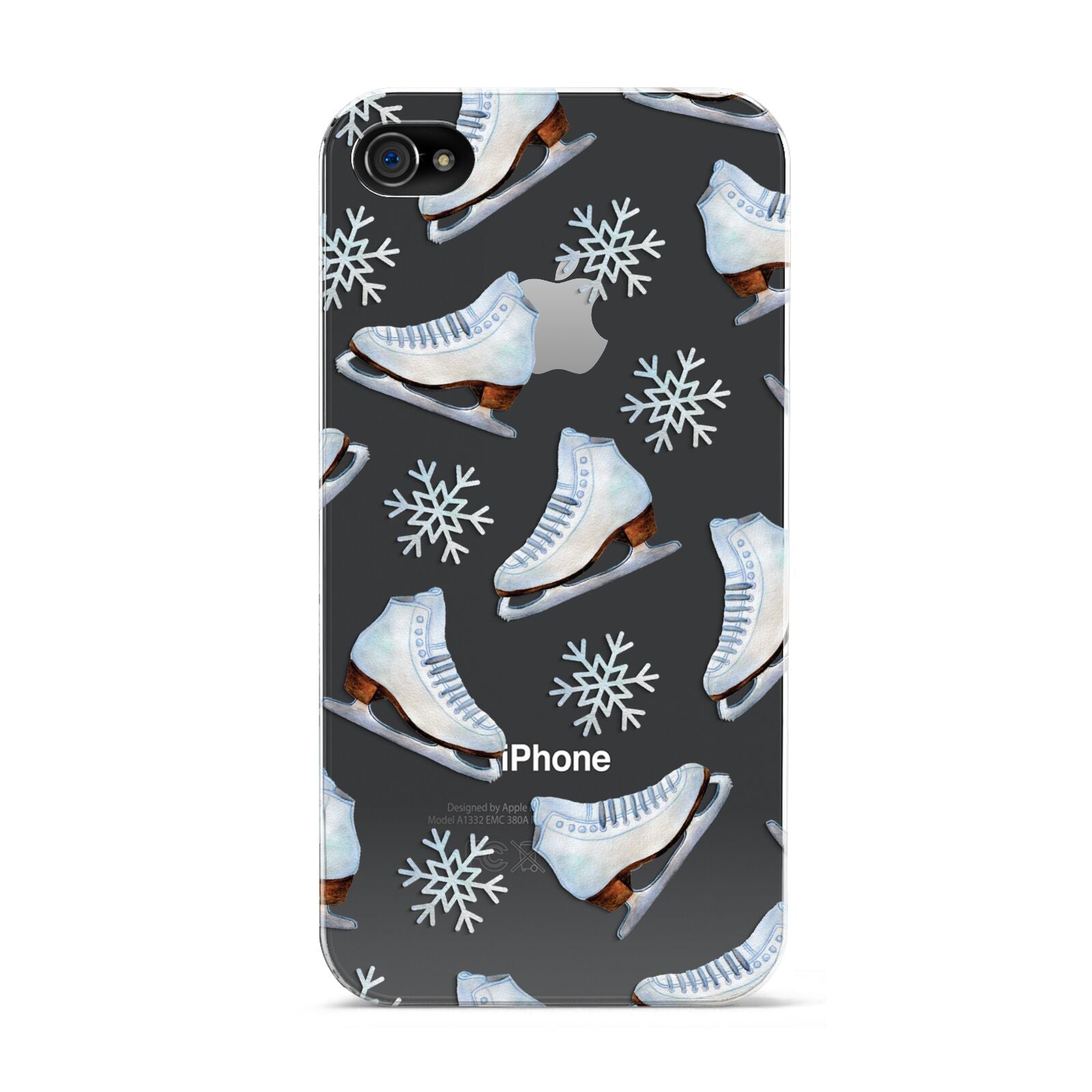 Christmas Ice Skates Apple iPhone 4s Case