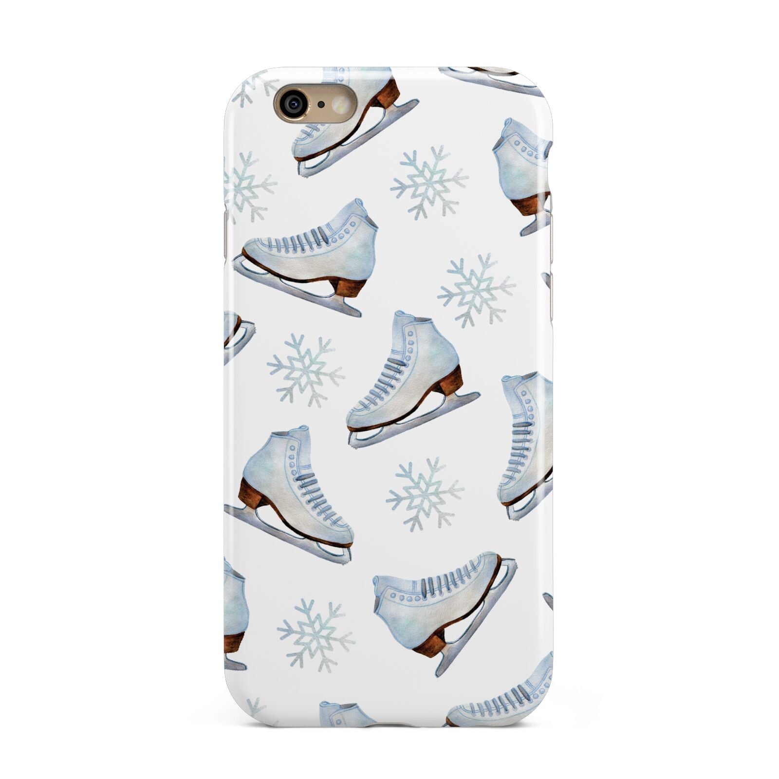 Christmas Ice Skates Apple iPhone 6 3D Tough Case