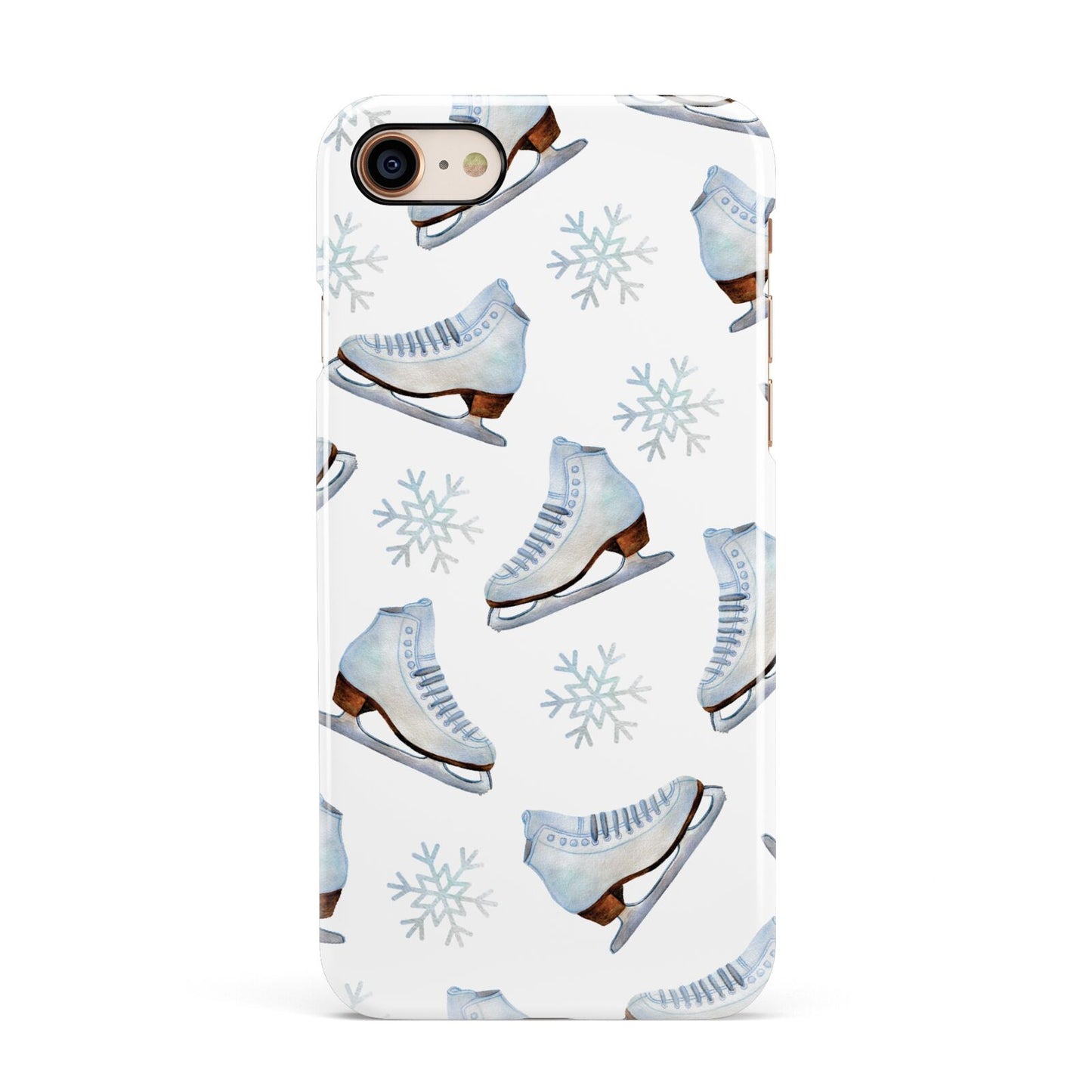 Christmas Ice Skates Apple iPhone 7 8 3D Snap Case