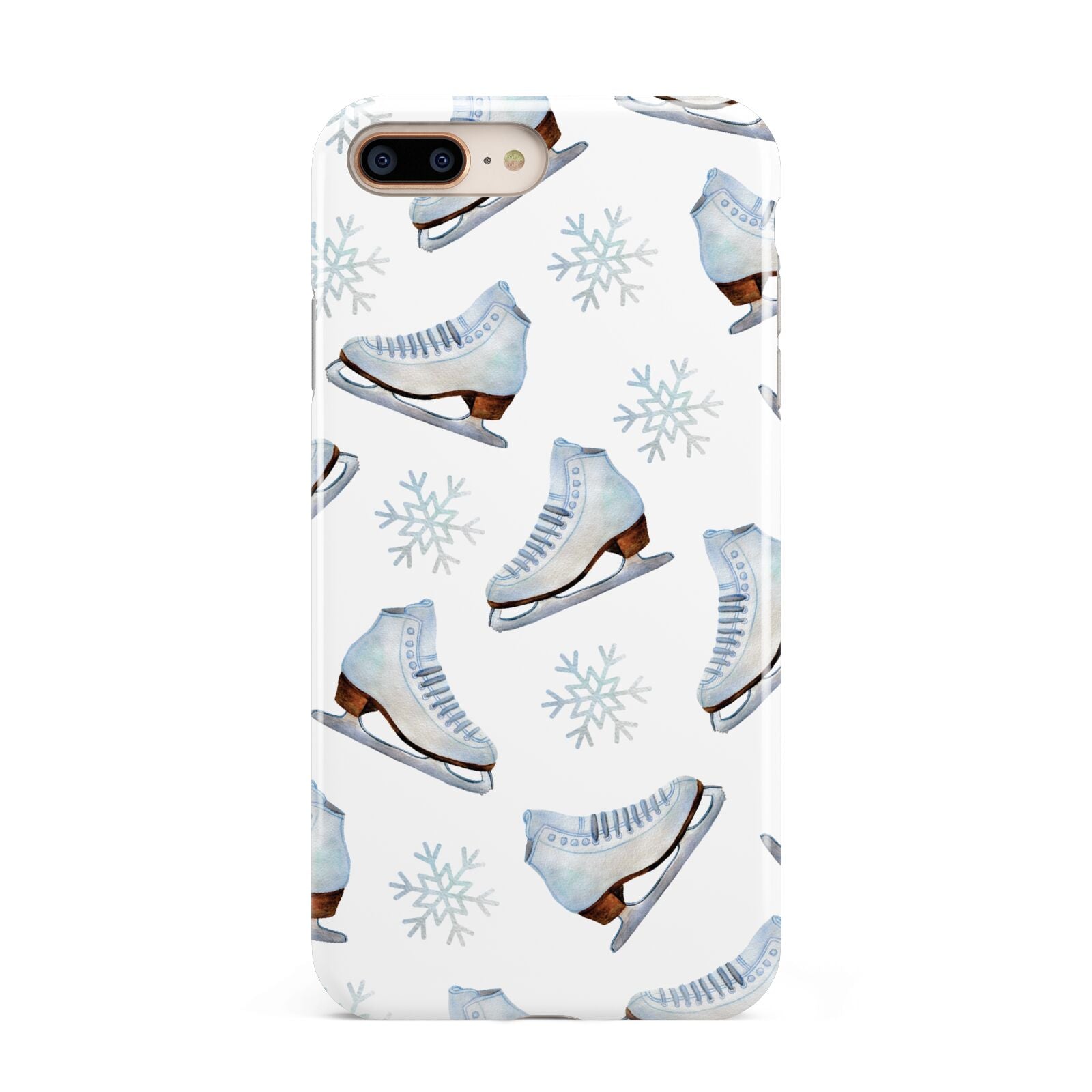 Christmas Ice Skates Apple iPhone 7 8 Plus 3D Tough Case