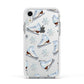 Christmas Ice Skates Apple iPhone XR Impact Case White Edge on Silver Phone