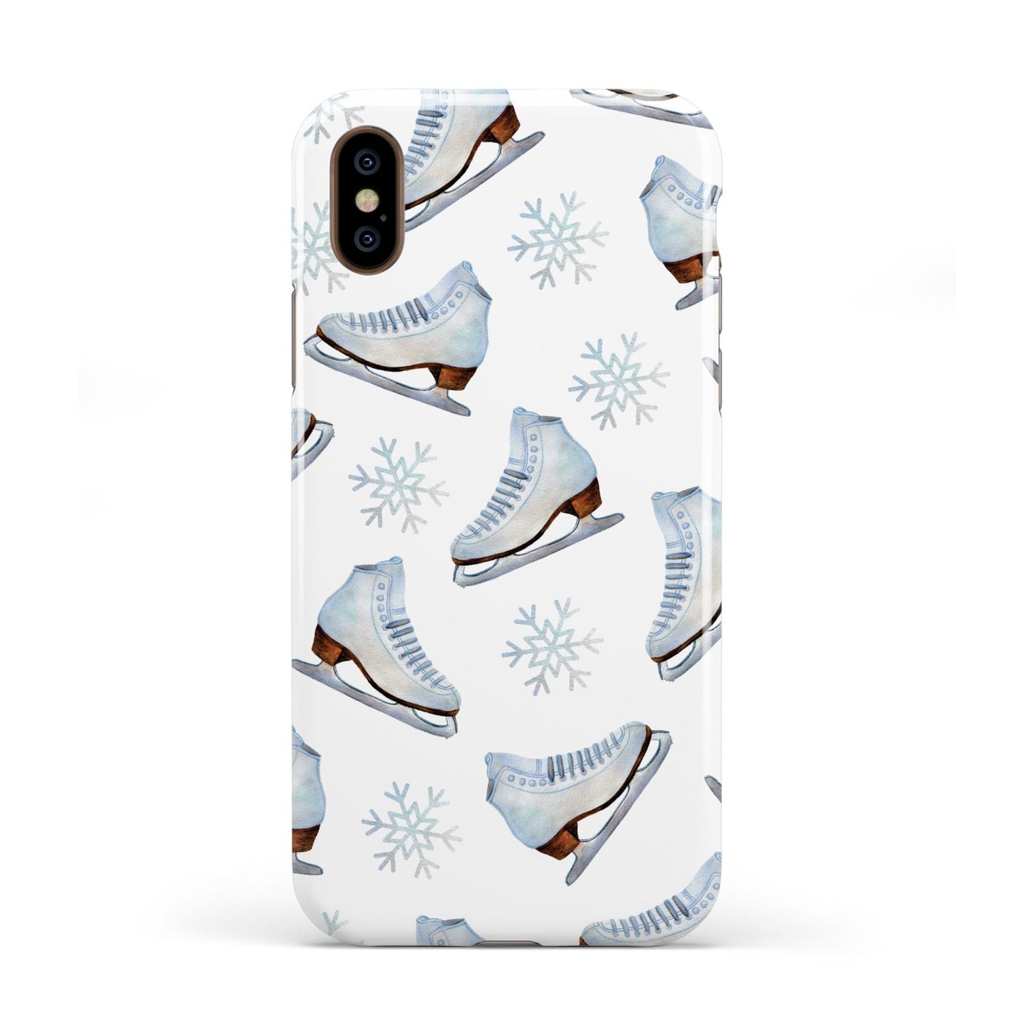 Christmas Ice Skates Apple iPhone XS 3D Tough