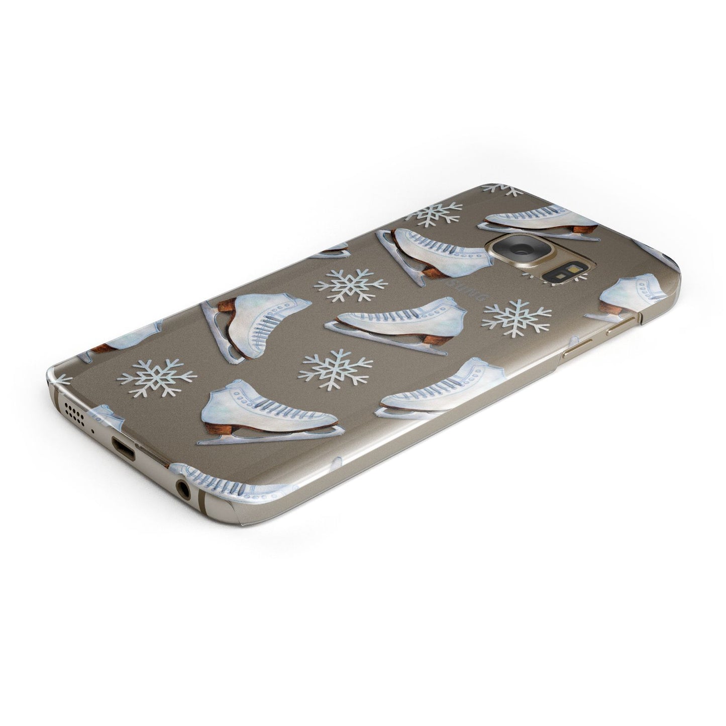 Christmas Ice Skates Samsung Galaxy Case Bottom Cutout