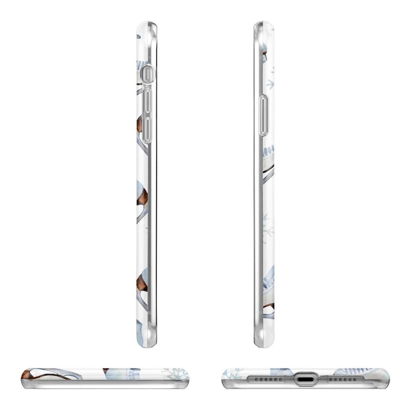 Christmas Ice Skates iPhone 11 Pro 3D Tough Case Angle Images