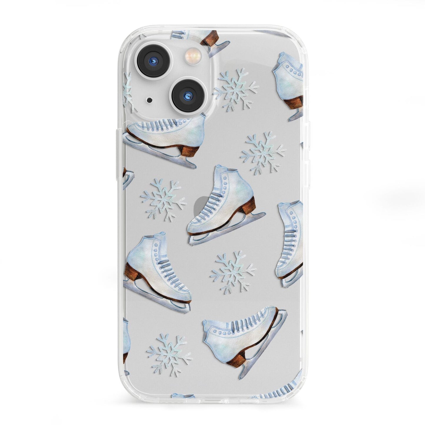 Christmas Ice Skates iPhone 13 Mini Clear Bumper Case