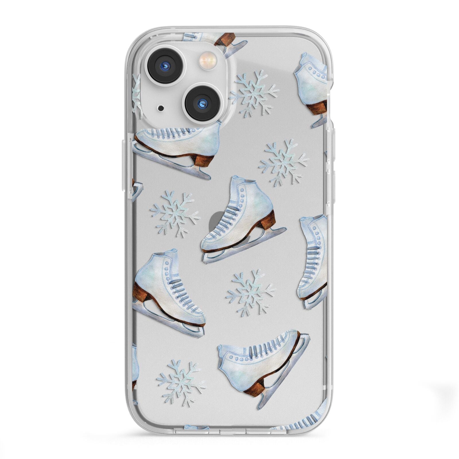 Christmas Ice Skates iPhone 13 Mini TPU Impact Case with White Edges