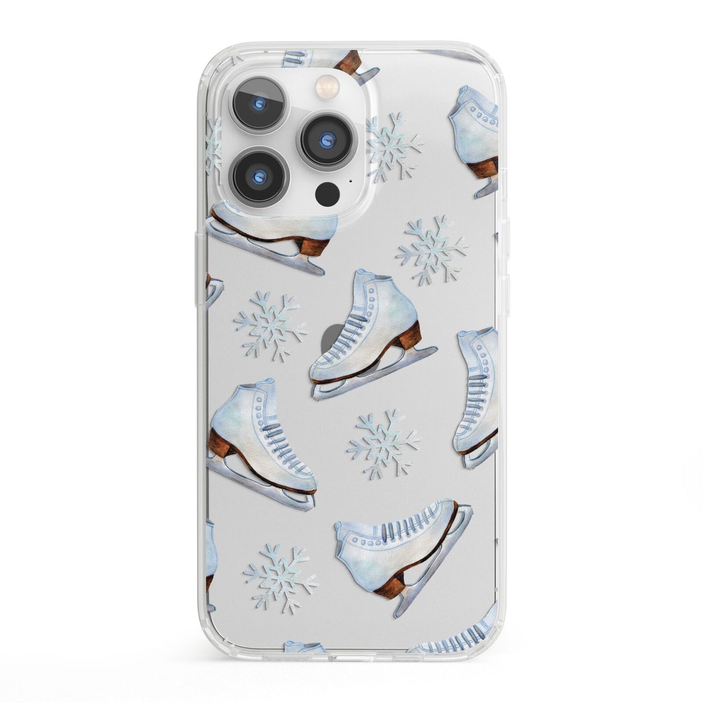 Christmas Ice Skates iPhone 13 Pro Clear Bumper Case