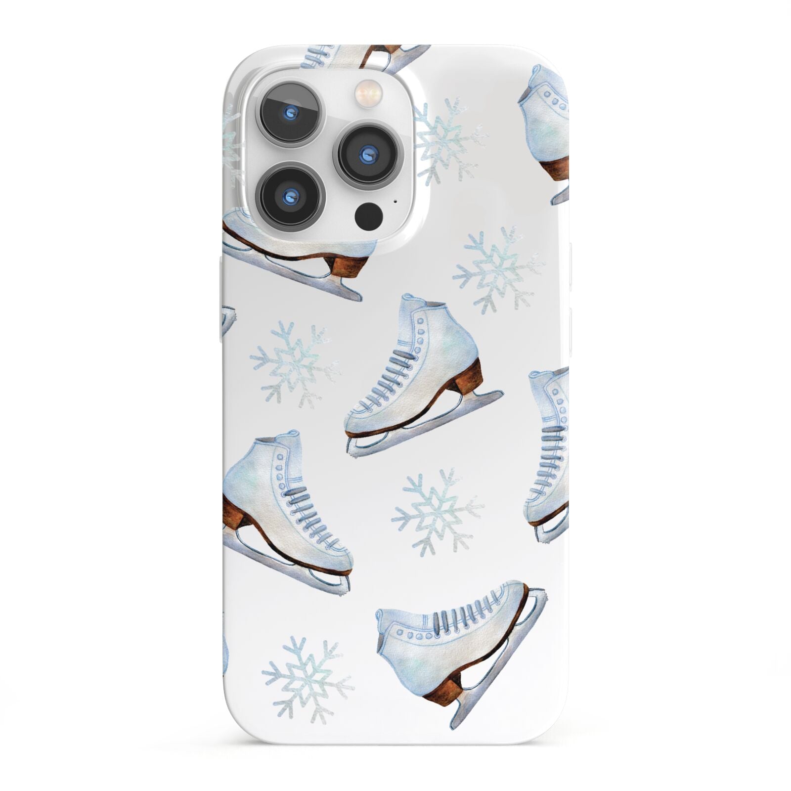 Christmas Ice Skates iPhone 13 Pro Full Wrap 3D Snap Case
