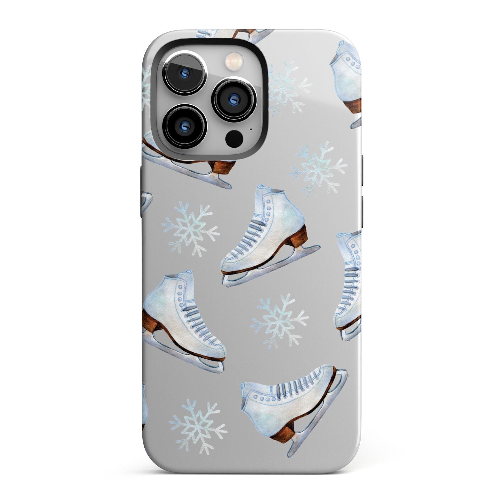 Christmas Ice Skates iPhone 13 Pro Full Wrap 3D Tough Case