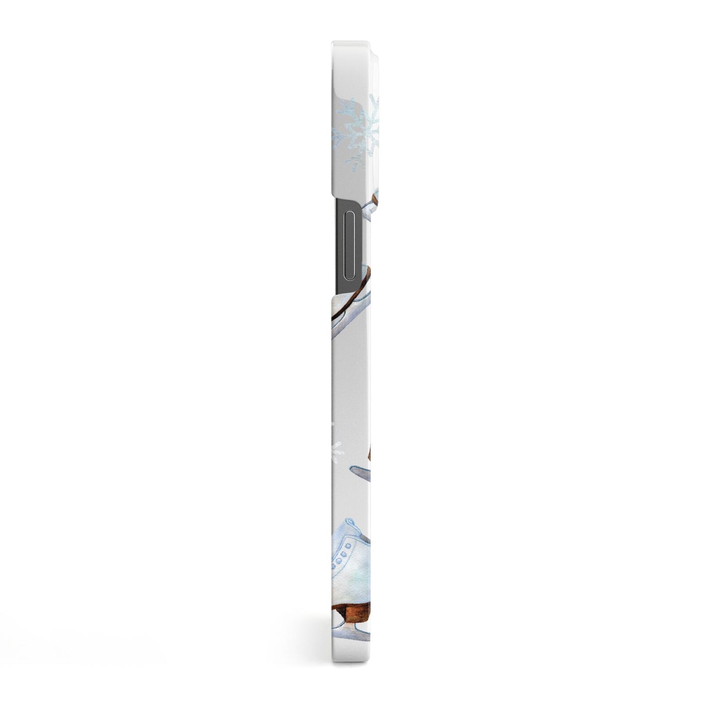 Christmas Ice Skates iPhone 13 Pro Max Side Image 3D Snap Case