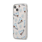 Christmas Ice Skates iPhone 14 Plus Clear Tough Case Starlight Angled Image