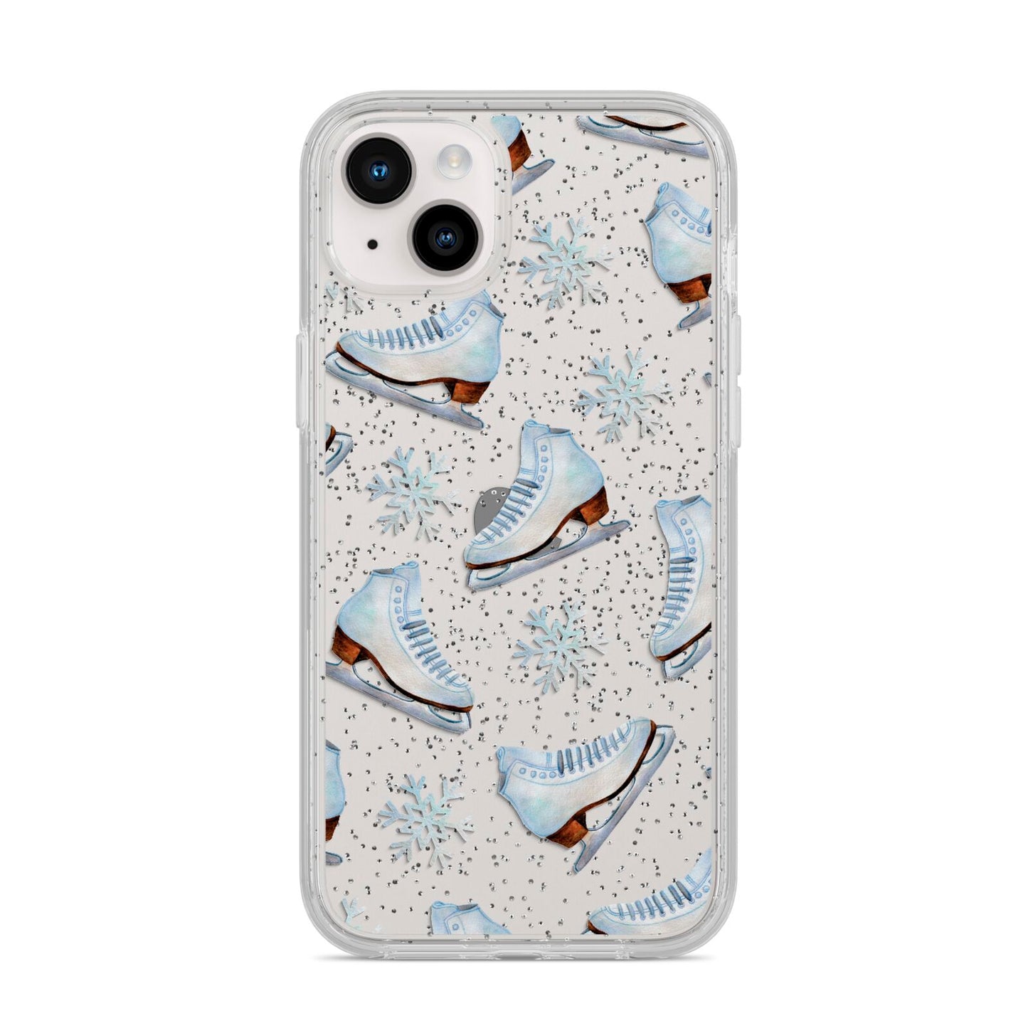 Christmas Ice Skates iPhone 14 Plus Glitter Tough Case Starlight