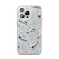 Christmas Ice Skates iPhone 14 Pro Max Glitter Tough Case Silver