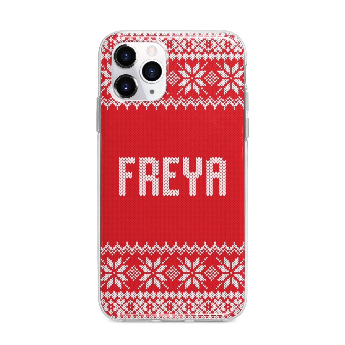 Christmas Jumper Apple iPhone 11 Pro Max in Silver with Bumper Case