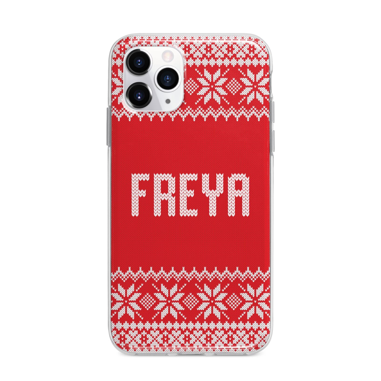 Christmas Jumper Apple iPhone 11 Pro Max in Silver with Bumper Case