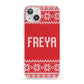 Christmas Jumper iPhone 13 Clear Bumper Case