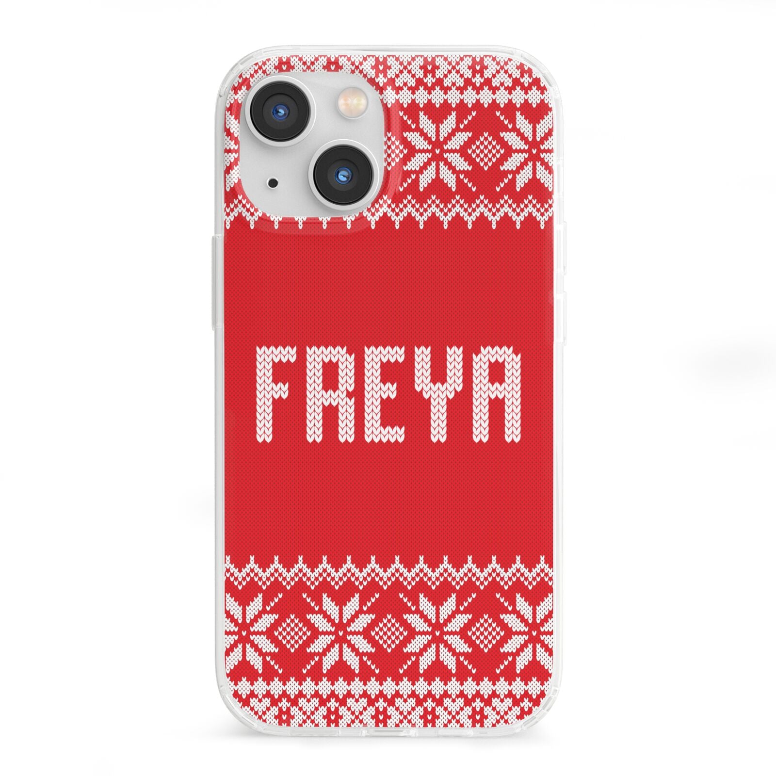 Christmas Jumper iPhone 13 Mini Clear Bumper Case