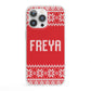 Christmas Jumper iPhone 13 Pro Clear Bumper Case