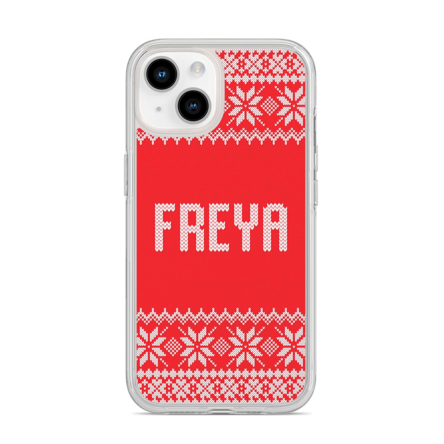 Christmas Jumper iPhone 14 Clear Tough Case Starlight